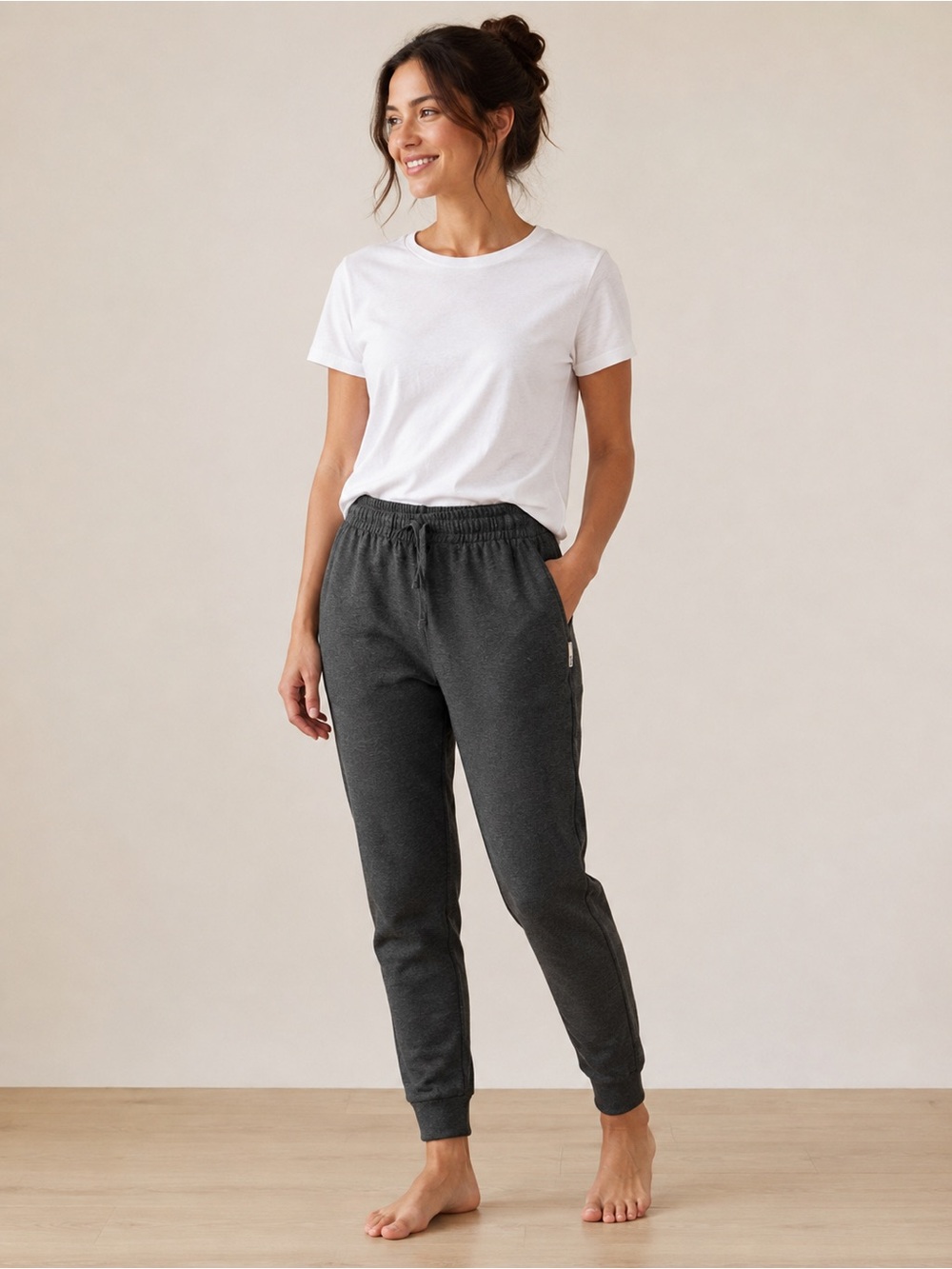 Frank. by Frank And Oak Charcoal Heather Jogger Sweatpants Size Small